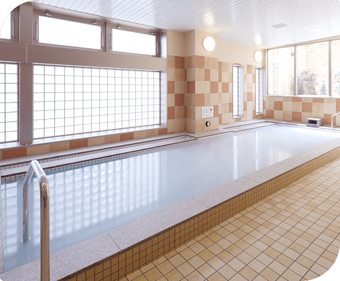 汗を流した後はスパでリラックス